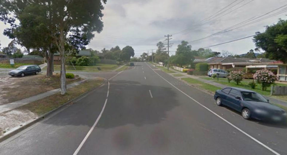 A Google Maps photo of Esther Crescent in Mooroolbark where the attack occurred.
