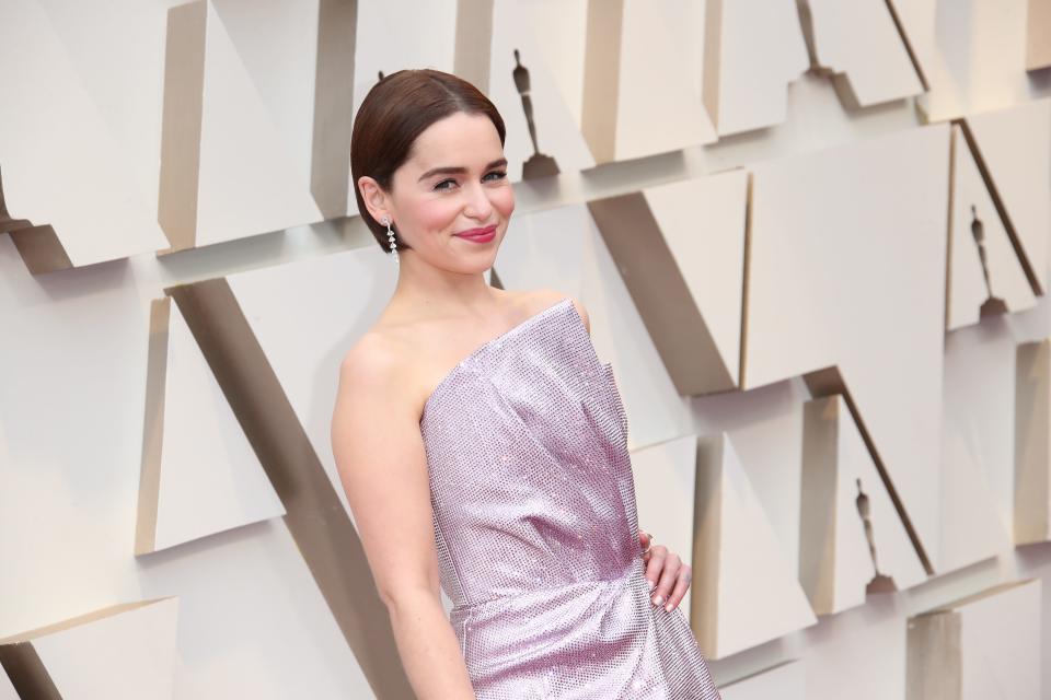 Emilia Clarke opened up about surviving two brain aneurysms while filming "Game of Thrones."