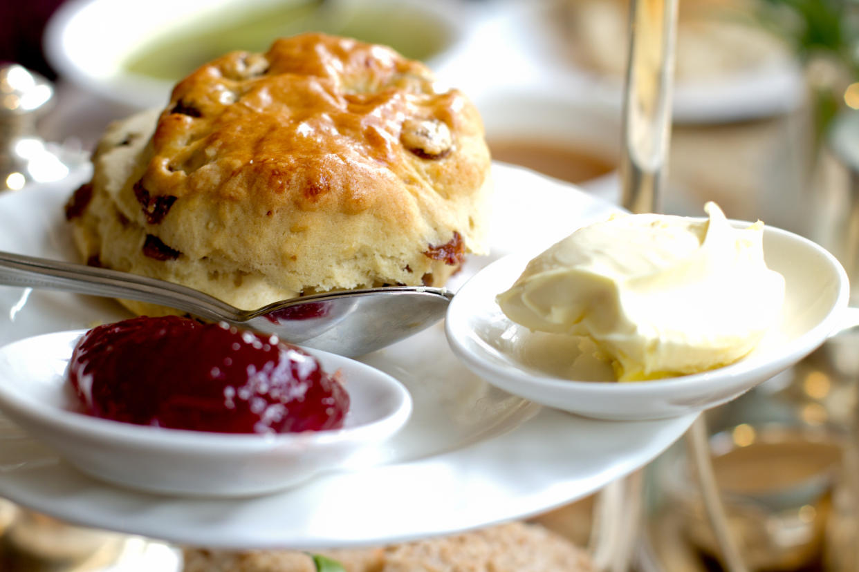 Jam should be slathered on your scone before cream, the nation rules [Photo: Getty]