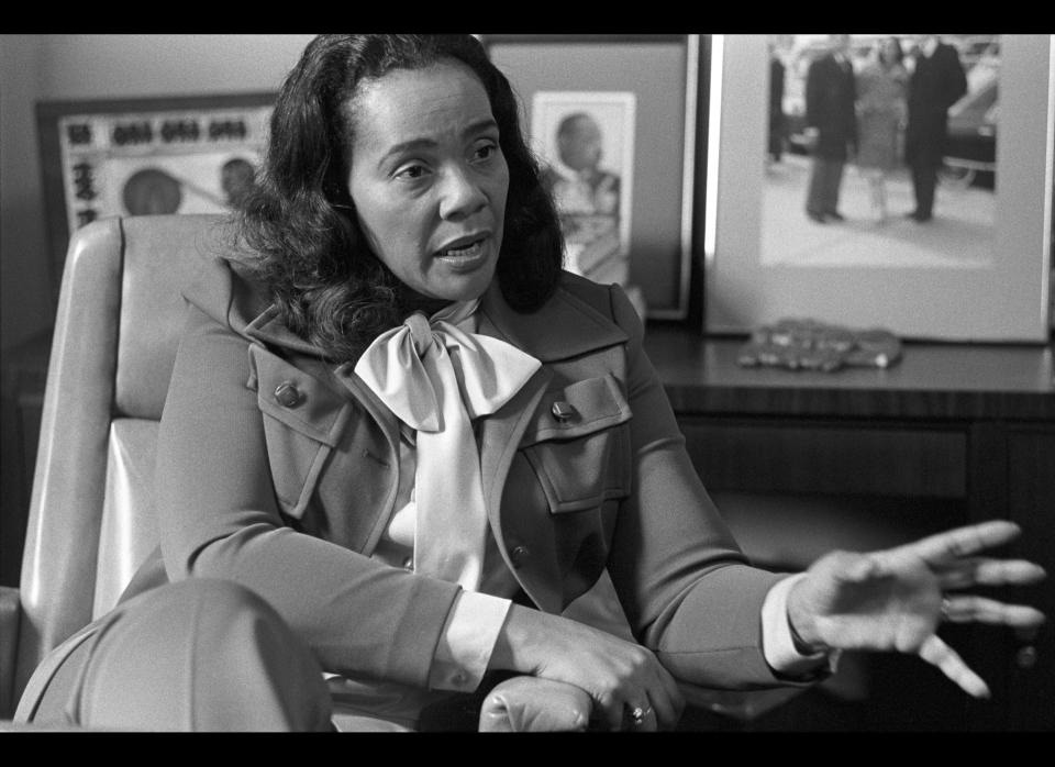Coretta Scott King being interviewed in her office at the Martin Luther King Center. (Tom Hill, WireImage / Getty Images)