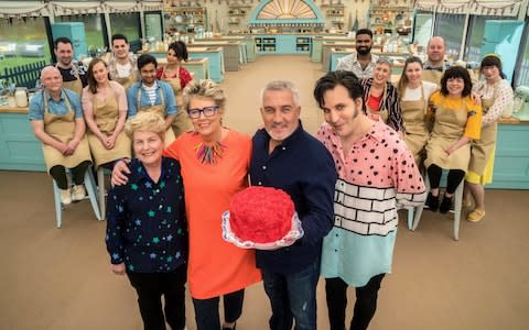 Toksvig, Leith, Hollywood and Fielding with the class of 2018 - Credit: Mark Bourdillon