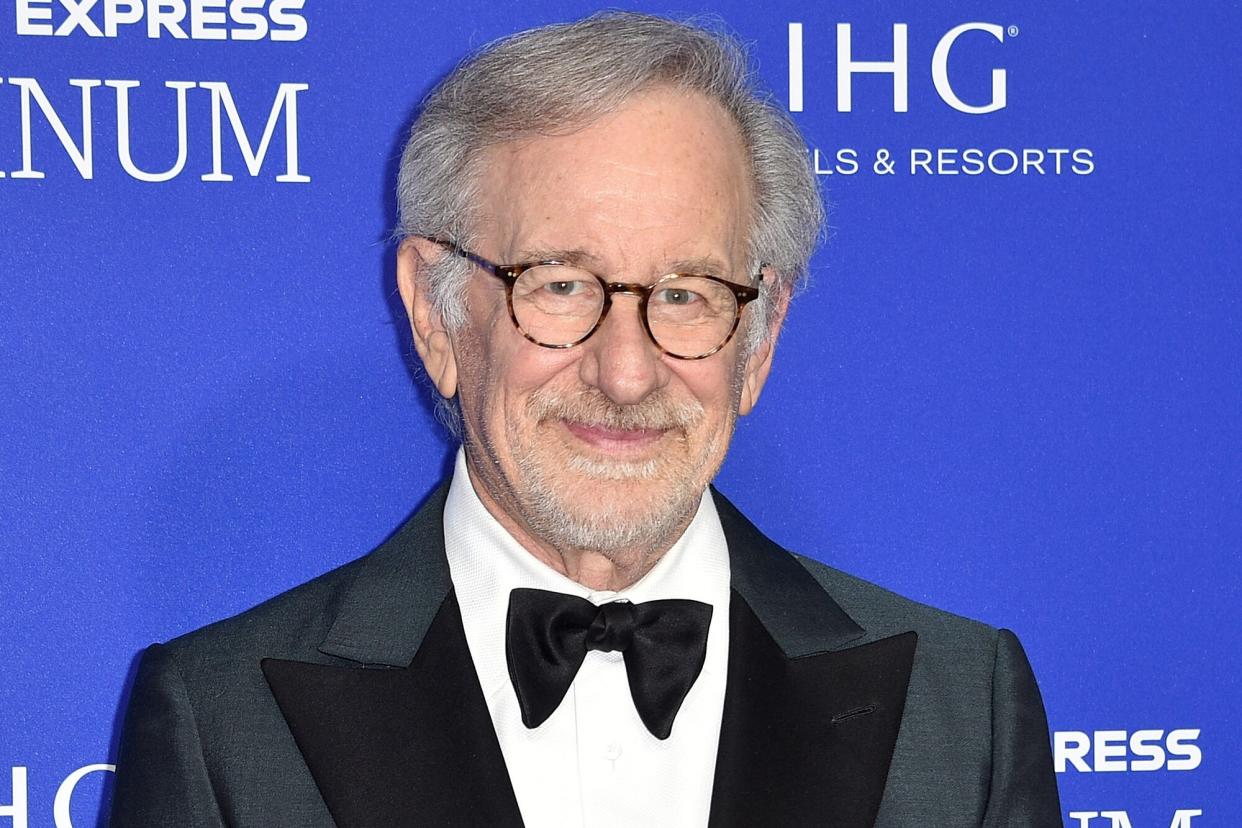 Steven Spielberg attends the 34th Annual Palm Springs International Film Festival's Film Awards Gala Arrivals at Palm Springs Convention Center on January 05, 2023 in Palm Springs, California.