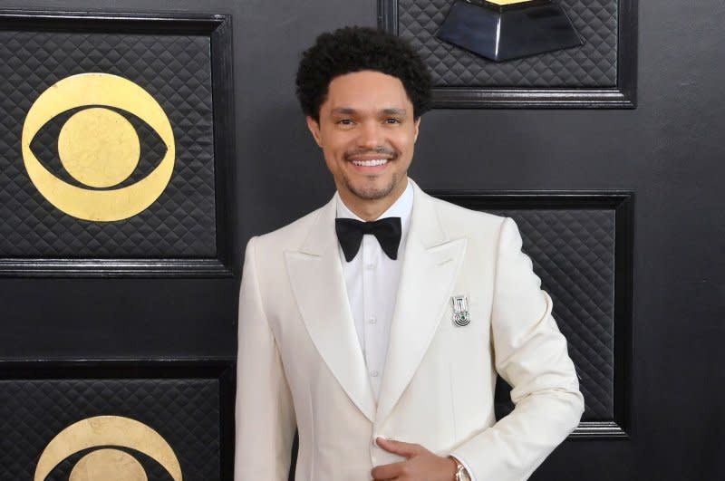 Trevor Noah attends the Grammy Awards in February. File Photo by Jim Ruymen/UPI