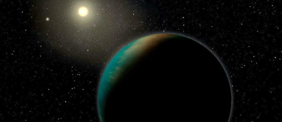 Artistic representation of exoplanet TOI-1452 b.  - Credit:University of Montreal / Benoît Gougeon