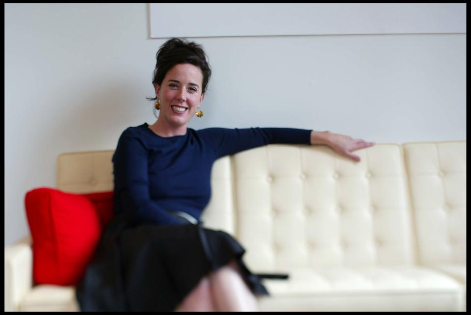 Designer Kate Spade is photographed at her offices. (Photo by David Howells/Corbis via Getty Images)