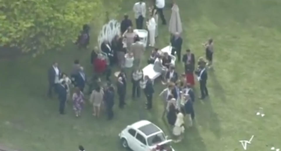 Over 300 wedding guests were evacuated from the Ringwood North wedding reception. 