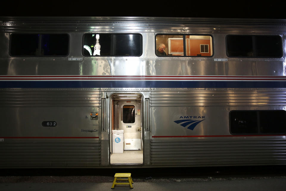 The FBI is accusing Taylor Michael Wilson, 26, of attempting to derail an Amtrak train as an act of terrorism. (Photo: Joe Raedle via Getty Images)