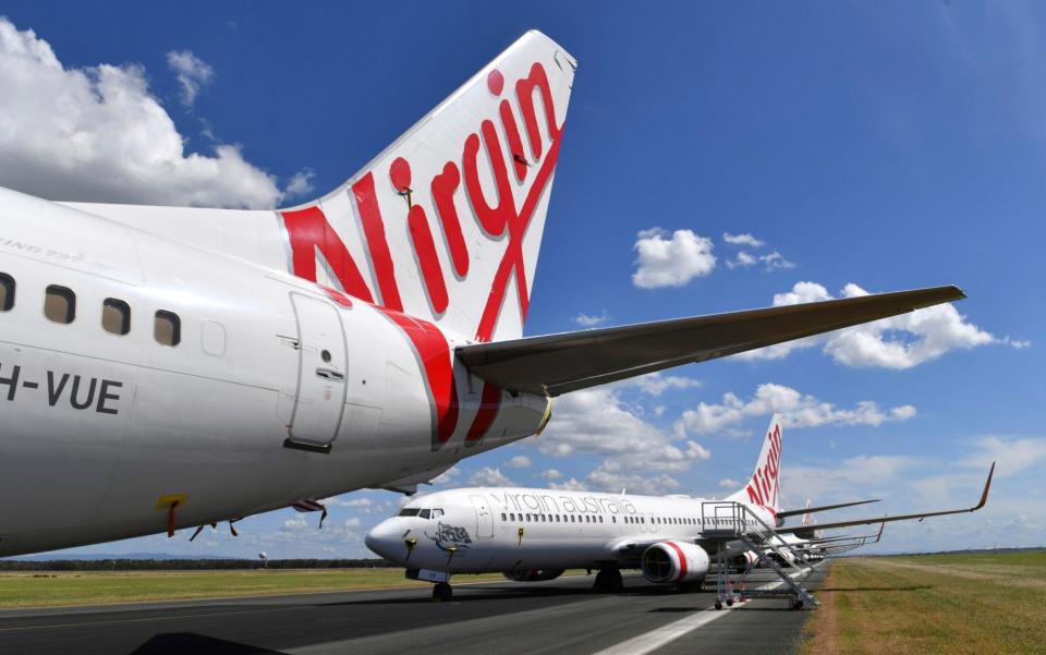 A Virgin plane on the runway - Darren England/AAP/AP