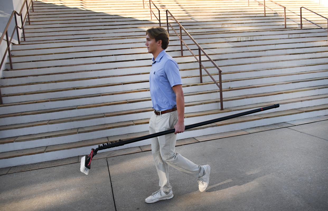 Cohen Kellogg, 20, is a student at Wofford College. Here, Kellogg talks about his company the 'Window Washing Guy' and how he started it to learn how to run a small business.