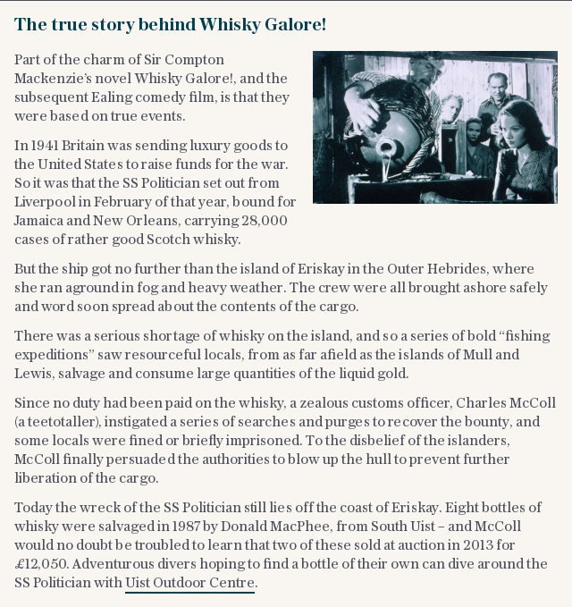 The true story behind Whisky Galore