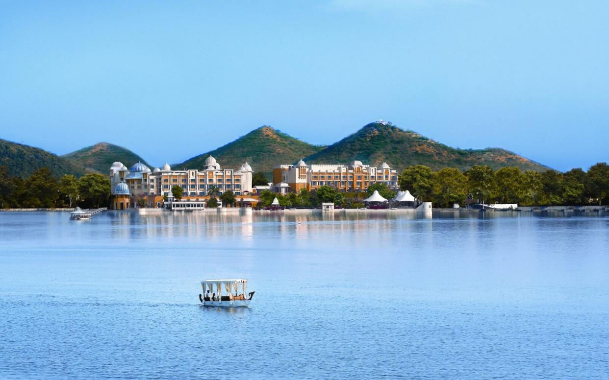 View of the Leela Palace Udaipur, the best resort in India according to Travel + Leisure