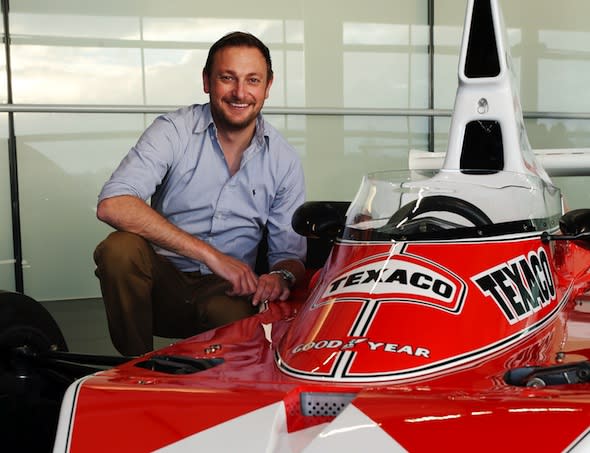 Mandatory Credit: Photo by REX (3515513u) Journalists taken to the McLaren Technical Centre in Woking. - test driver Niki Faulkner PR Shoot at McLaren Technology Centre, Woking  - 16 Jan 2014  