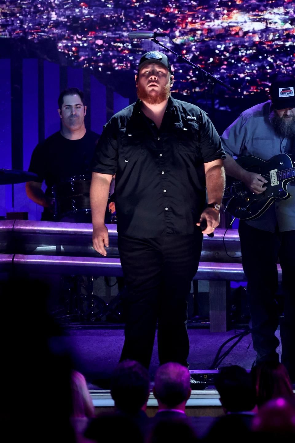 Luke Combs performs during the 57th Annual CMA Awards.