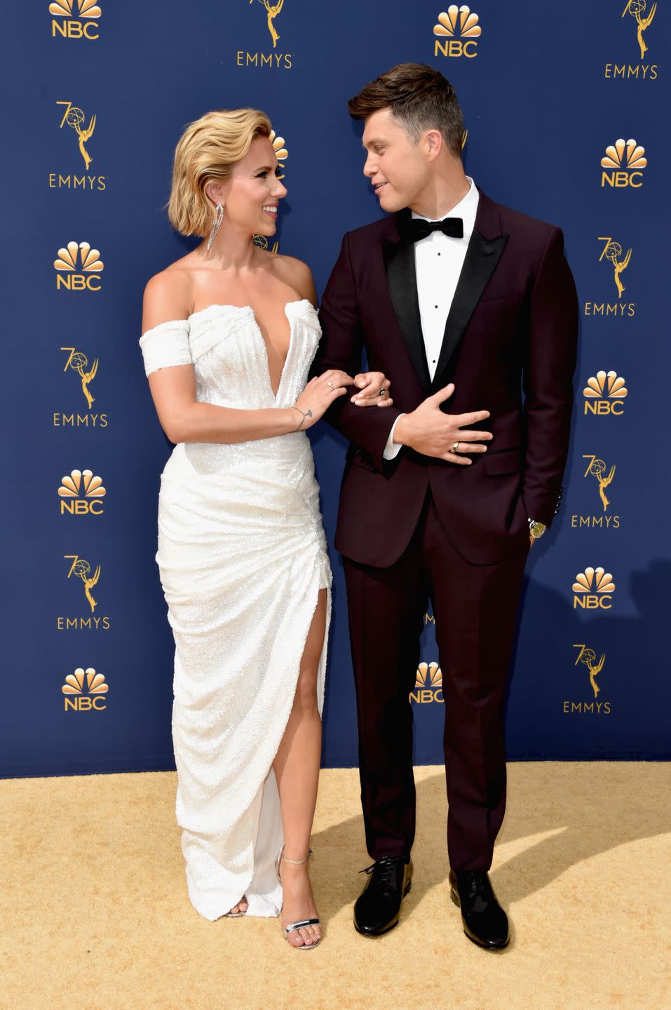 Scarlett Johansson and Colin Jost