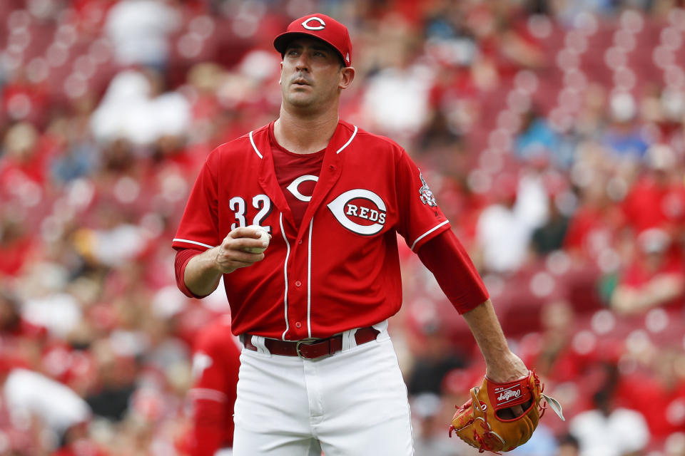 Matt Harvey’s performance has seen an uptick since the Mets traded him to the Reds. (AP Photo)
