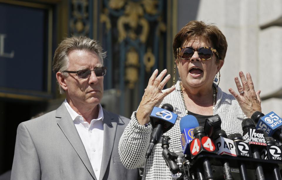 Jim Steinle and Liz Sullivan, parents of Kathryn Steinle.