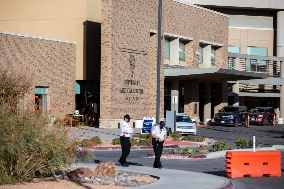 La entrada del Centro Médico Universitario en El Paso, Texas. (Reuters)