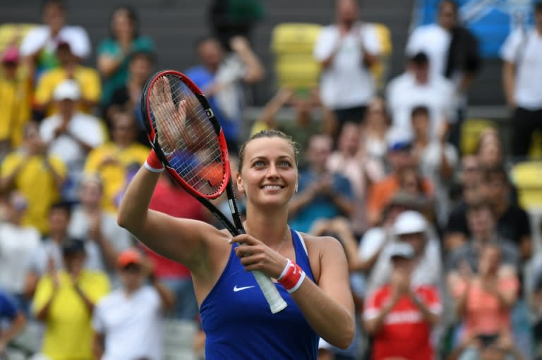 Czech Republic's Petra Kvitova in Rio de Janeiro on August 8, 2016