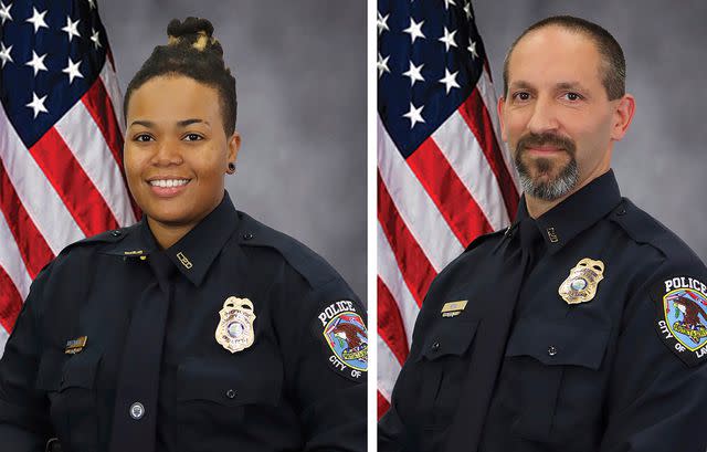 <p>City of La Vergne via AP</p> Officers Ashley Boleyjack and Gregory Kern