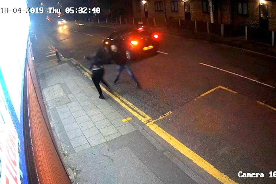 Aron Kato was seen on CCTV being bundled into a BMW on April 18 (Metropolitan Police Service)