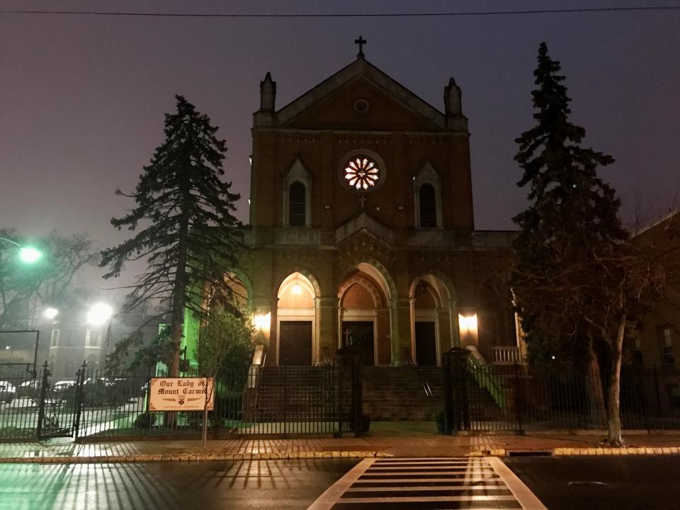 The exterior of Our Lady of Mount Carmel Church in Montclair shown on Saturday Dec.17, 2021. 