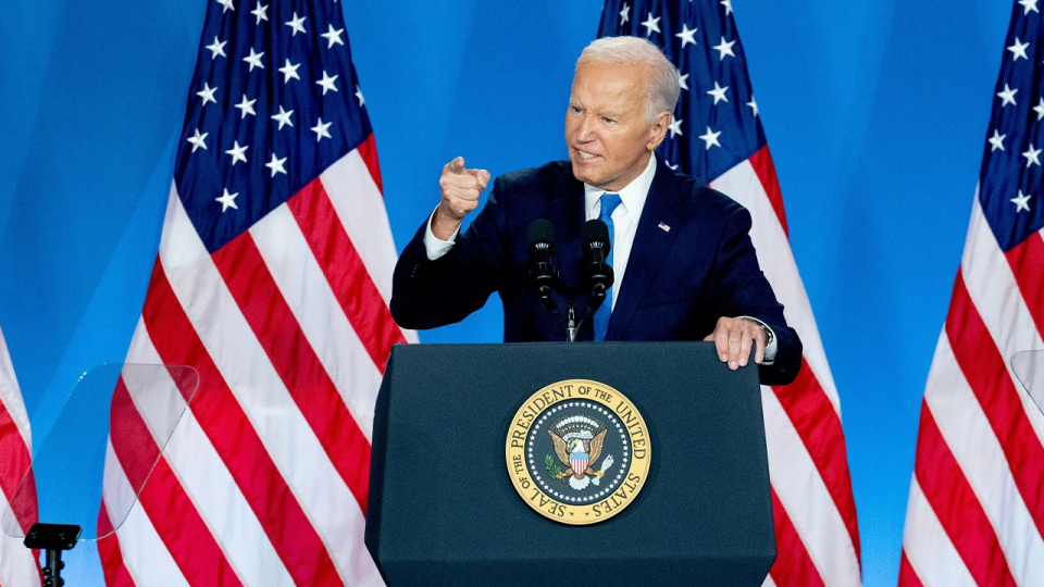 Joe Biden solo press conference