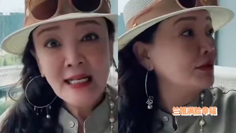 ▲張蘭聊起孫子女，嗨到語無倫次，臉上藏不住笑意，證明祖孫感情緊密。（圖／娛冬冬微博）