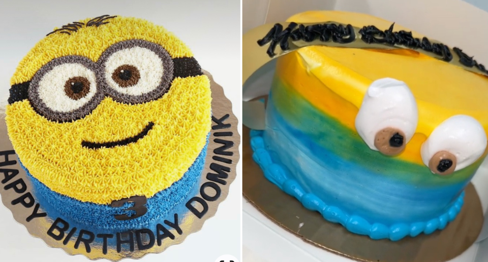 Minion birthday cake; Failed attempt at recreating the cake