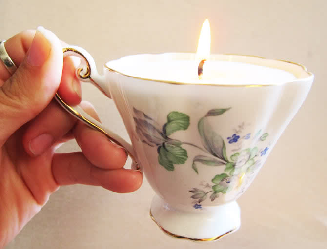 Tea Cup Candles