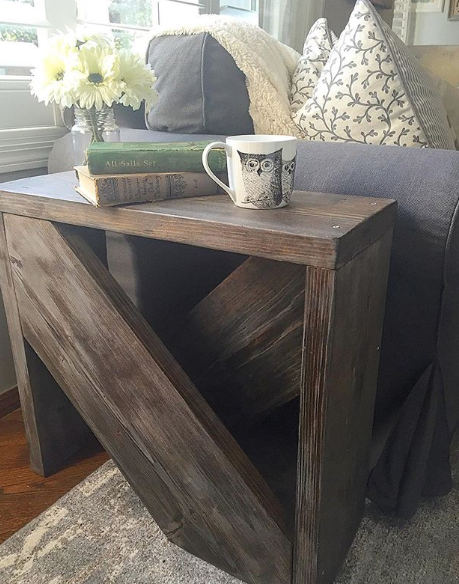 Rustic Modern Side Table