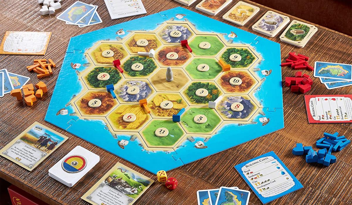 Catan is an incredibly satisfying strategy game for 3-4 players...and incredibly affordable during this sale. (Photo: Catan Studio)