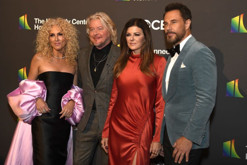 Little Big Town will celebrate "25 years of music" on the "Take Me Home" tour featuring Sugarland and The Castellows. File Photo by Mike Theiler/UPI