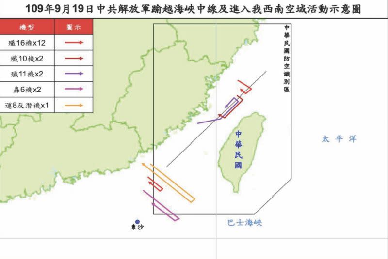 ▲9月下旬共機侵犯我空域的新聞中，轟六轟炸機攜掛飛彈並被清楚的拍攝到，威嚇效果十分明顯。（圖／翻攝自國防部官網）