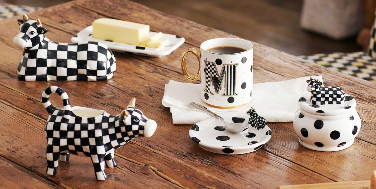 Petty Black White Striped Salt Pepper Shakers