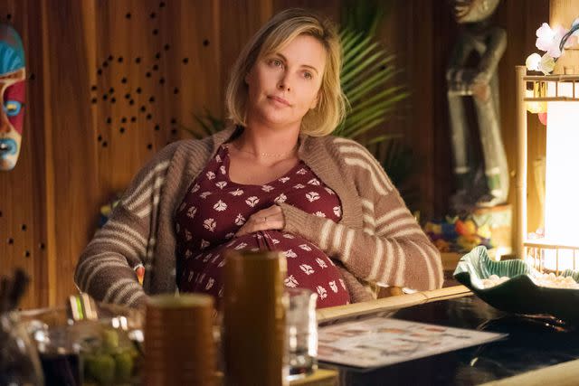 <p>Kimberly French/Focus Features/Everett</p> Charlize Theron in 'Tully'