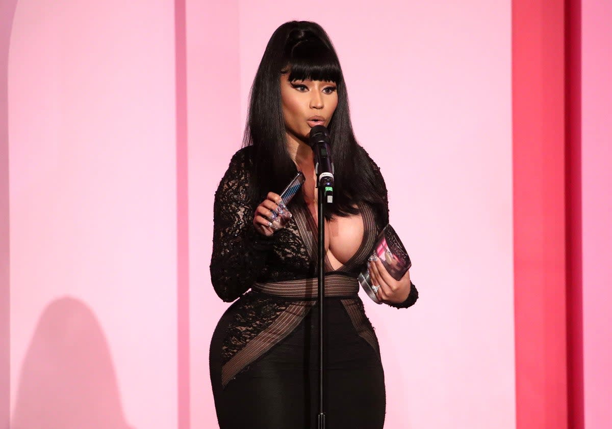 Nicki Minaj has been teasing a song in support of the World Cup  (Rich Fury/Getty Images)