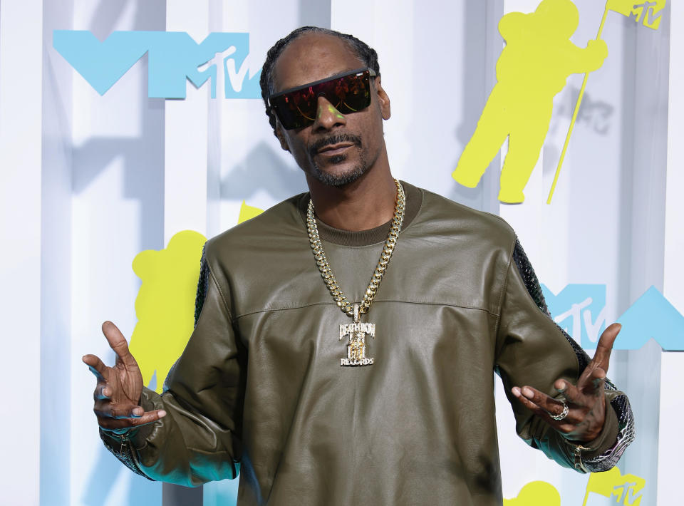 Snoop Dogg attends the 2022 MTV VMAs at Prudential Center on August 28, 2022 in Newark, New Jersey. / Credit: Dimitrios Kambouris/Getty Images for MTV/Paramount Global