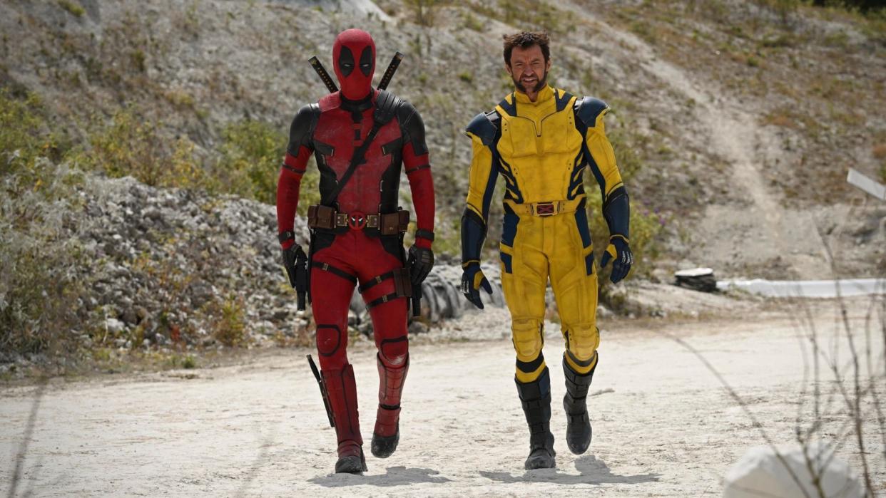  Ryan Reynolds as Deadpool and Hugh Jackman as Wolverine in Deadpool 3. 