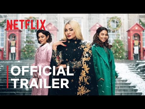 <p>Vanessa Hudgens is back in the third installment in <em>The Princess Switch</em> franchise. The plot revolves around a stolen Christmas relic and the hunt for a mysterious jewel thief. Hudgens plays Margaret Delacourt, the Duchess of Montenaro; Stacy Juliette De Novo Wyndham, Princess of Belgravia; <em>and</em> Lady Fiona Pembroke, Margaret’s cousin, because one character is never enough. <a class="link rapid-noclick-resp" href="https://www.netflix.com/watch/81262270" rel="nofollow noopener" target="_blank" data-ylk="slk:WATCH NOW">WATCH NOW</a></p><p><a href="https://youtu.be/CfXzd8fgy6Q" rel="nofollow noopener" target="_blank" data-ylk="slk:See the original post on Youtube" class="link rapid-noclick-resp">See the original post on Youtube</a></p>