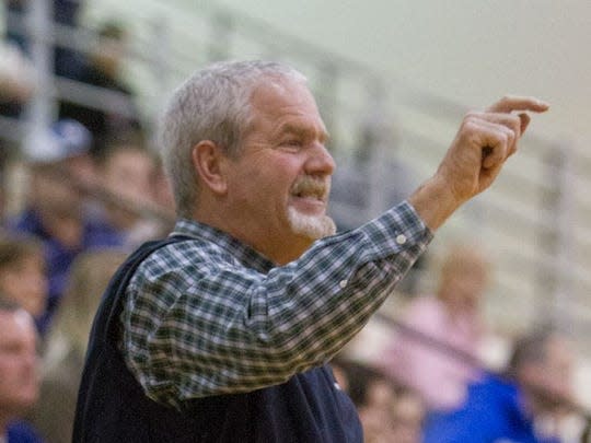 South Oldham boys basketball coach Steve Simpson has his team in  the 29th District Tournament final.