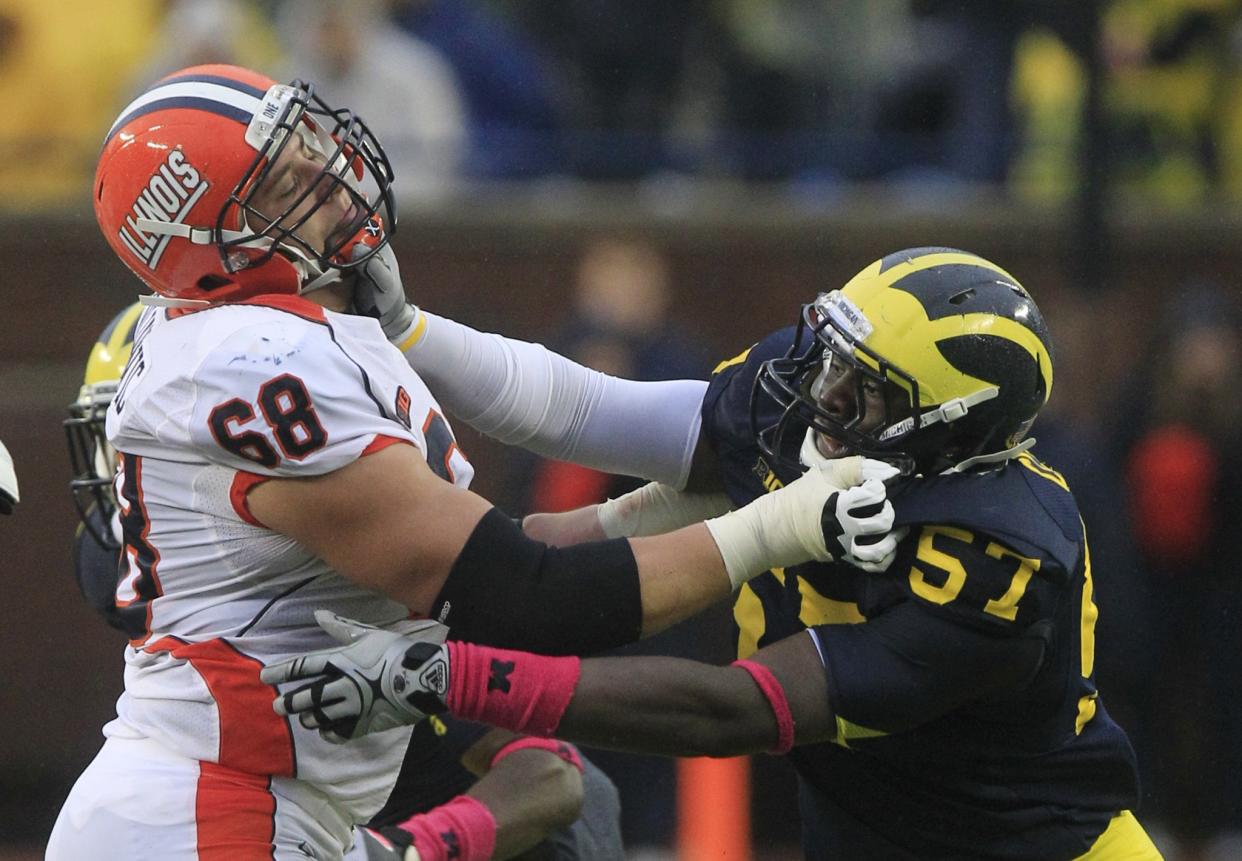 Simon Cvijanovic played for Illinois from 2010-2014 and was a multi-year starter. (AP Photo/Carlos Osorio)