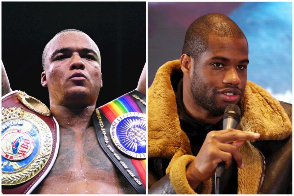 Wardley, left, and Daniel Dubois are two of the better-known, young heavyweights in Britain (Getty Images)