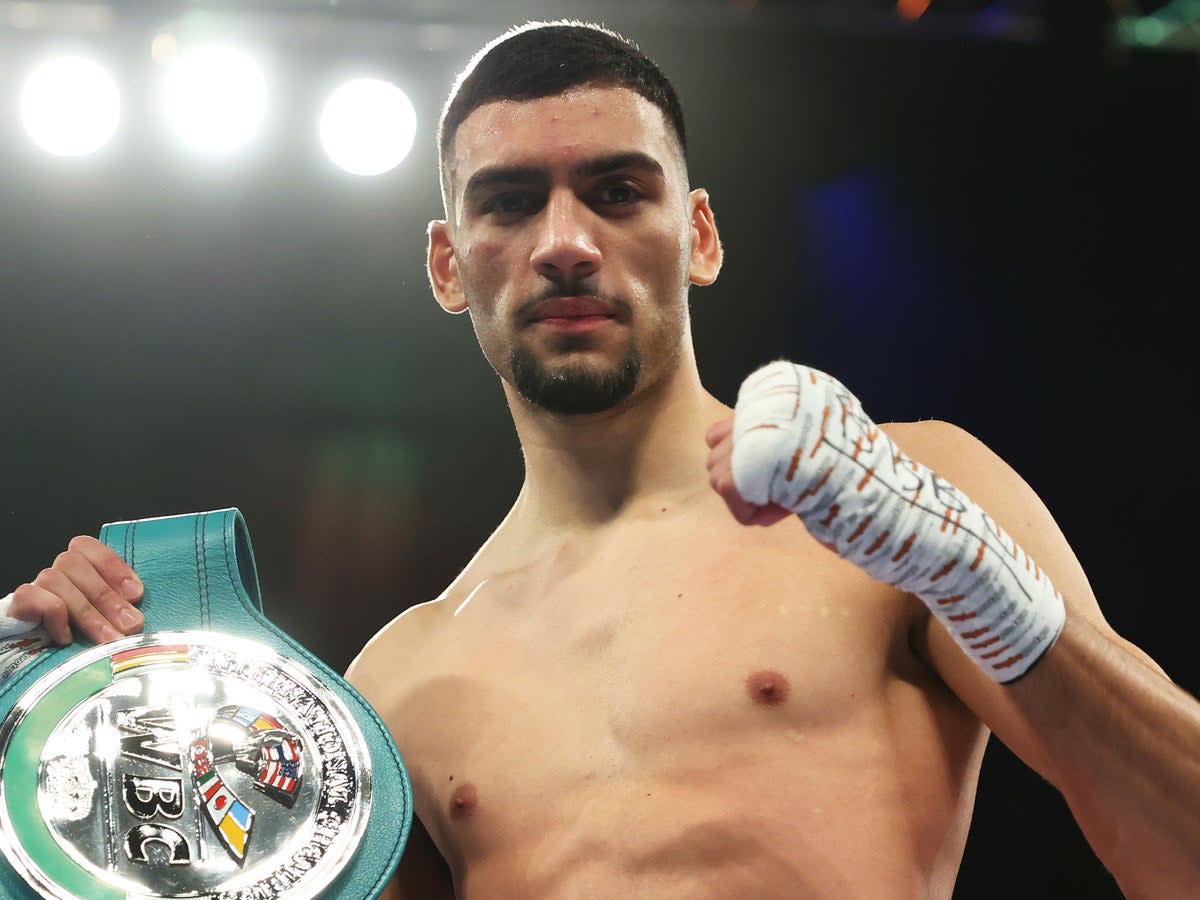 Hamzah Sheeraz stopped Jez Smith in March to win the WBC International Silver middleweight title at Wembley Arena   (Getty)