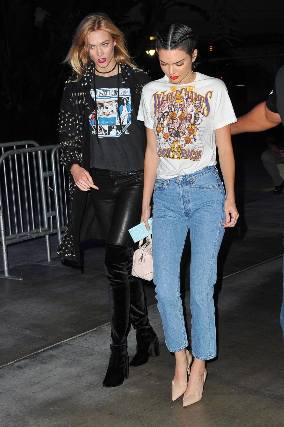 <p>No one quite rocks a tee and jeans like Miss Jenner. [Photo: Getty] </p>