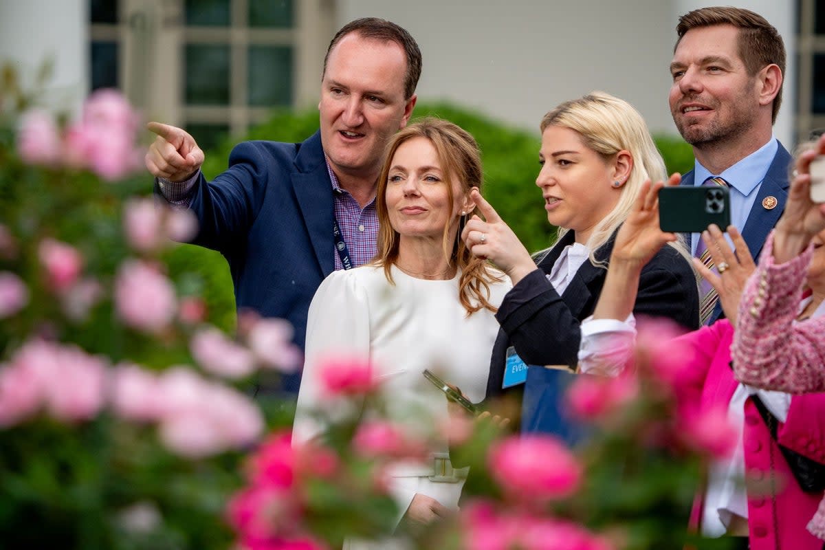 Geri Halliwell in the Rose Garden (Getty Images)