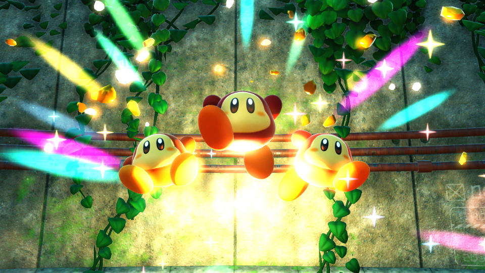 This image released by Nintendo shows a scene from "Kirby." (Nintendo via AP)