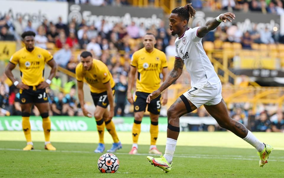 Brentford's Ivan Toney slots away a penalty to put his side ahead.  - Shaun Botterill/Getty Images