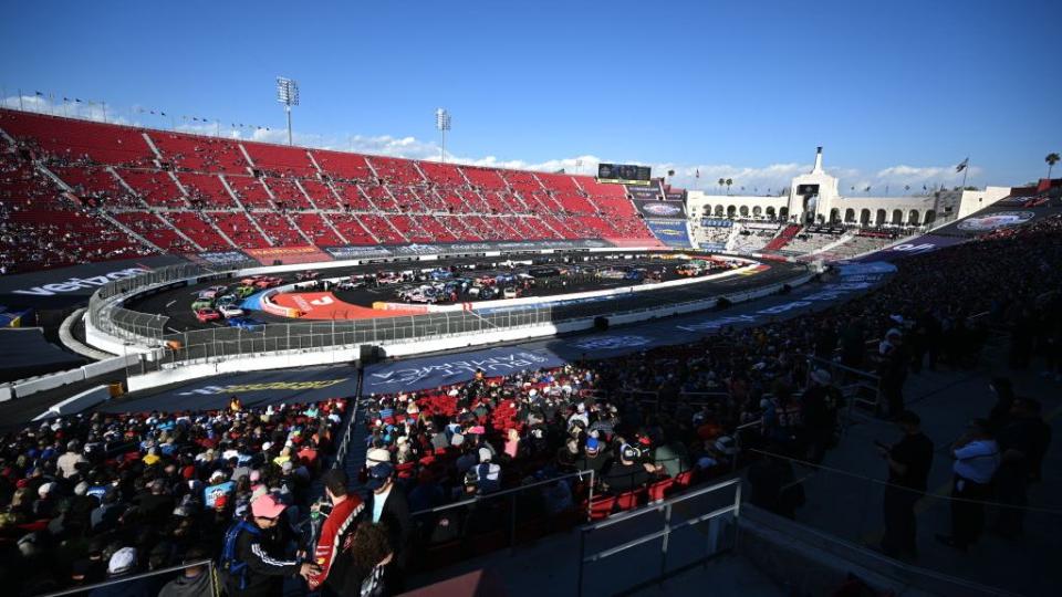 nascar busch light clash at the los angeles memorial coliseum