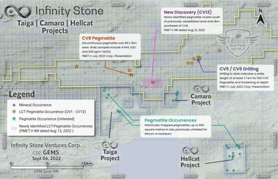 Figure 2.   Property Location (PRNewsfoto/Infinity Stone Ventures Corp.)