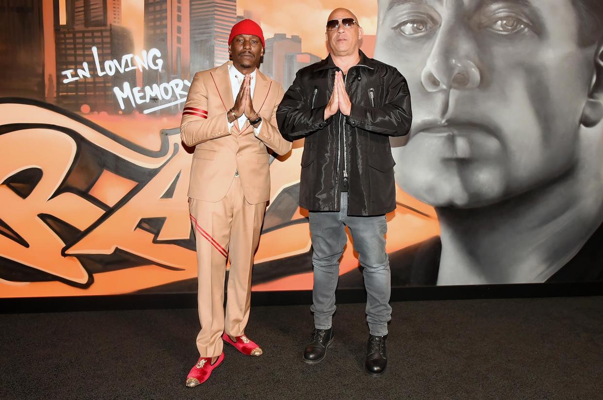 Feature xVin Diesel Supports Family Tyrese Gibson at 1992 Premiere